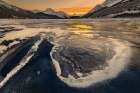 Ice Abstract, Spray Lake, Canadian Rockies Art Print